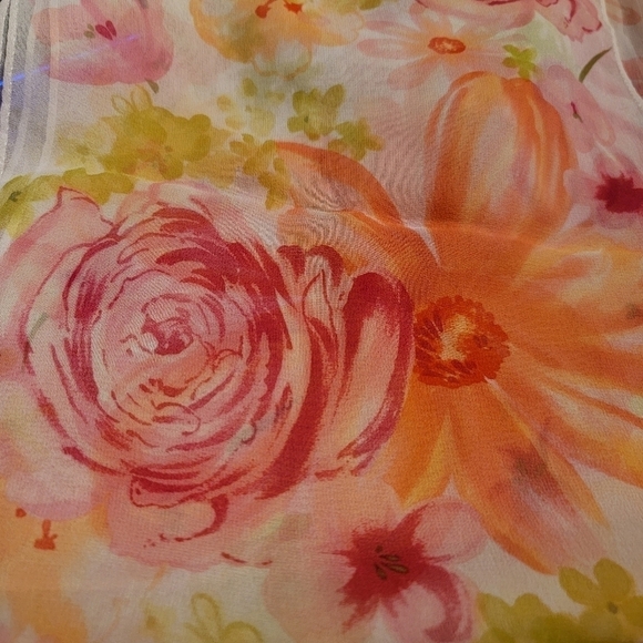 Echo Vintage Sheer Floral Scarf - Picture 6 of 6